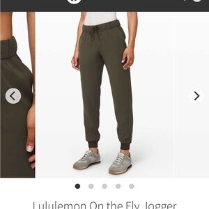 Women’s On the Fly Olive Green Lululemon joggers